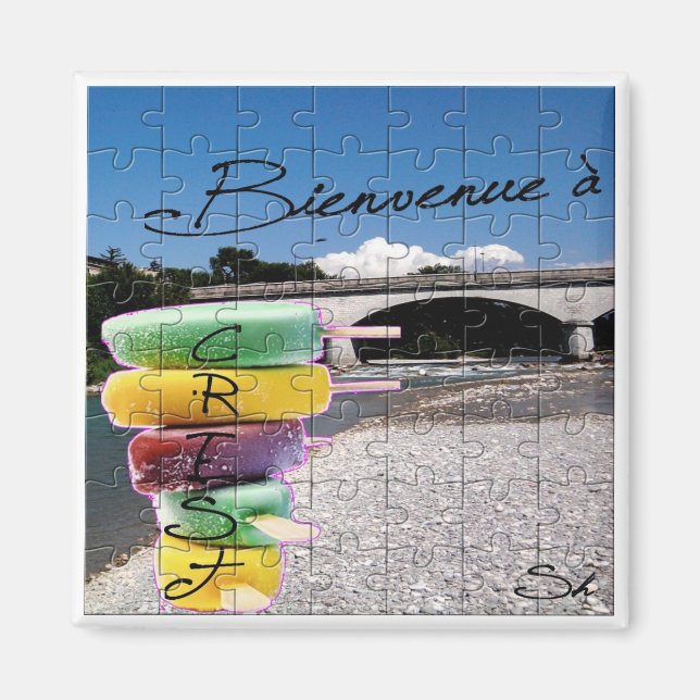 Crest-Puzzle Magnet (Front)