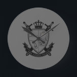 Crest Round Clock<br><div class="desc">© Lonely Island Technologies.</div>