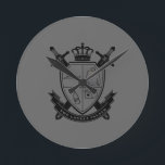 Crest Round Clock<br><div class="desc">© Lonely Island Technologies.</div>