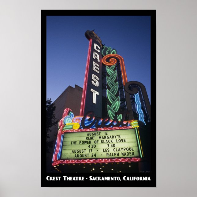 Crest Theatre, Sacramento 11x17 Poster (Front)