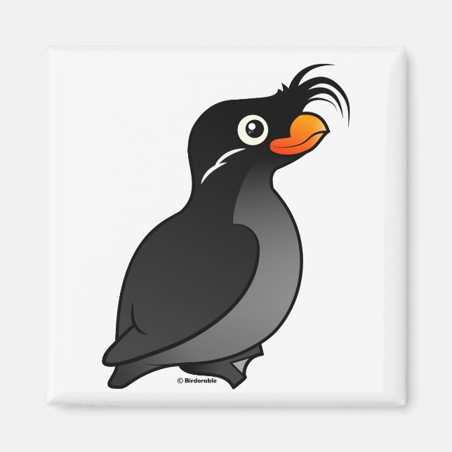 Crested Auklet Magnet (Front)