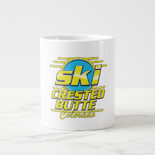 Crested Butte Colorado 80s ski logo Large Coffee Mug