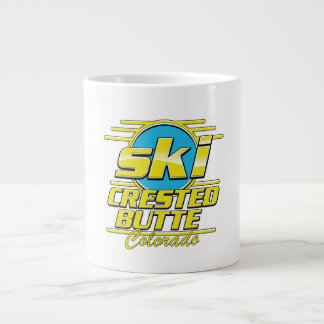 Crested Butte Colorado 80s ski logo Large Coffee Mug