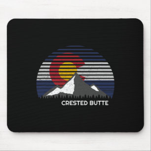 Crested Butte Colorado Flag Mouse Mat