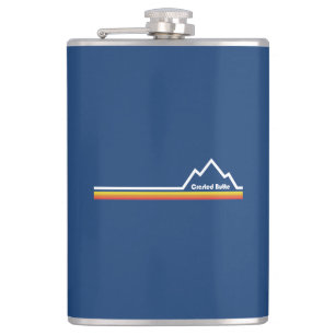 Crested Butte Colorado Hip Flask