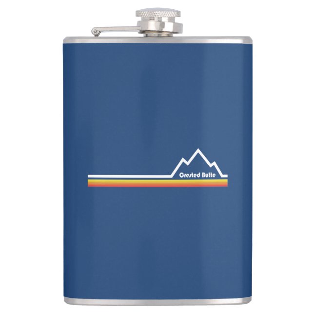 Crested Butte Colorado Hip Flask (Front)