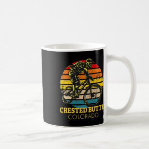 Crested Butte Colorado Mountain Biking Mtb Vintage Coffee Mug