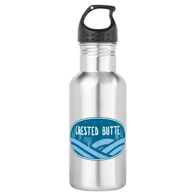 Crested Butte Colorado Outdoors 532 Ml Water Bottle (Front)