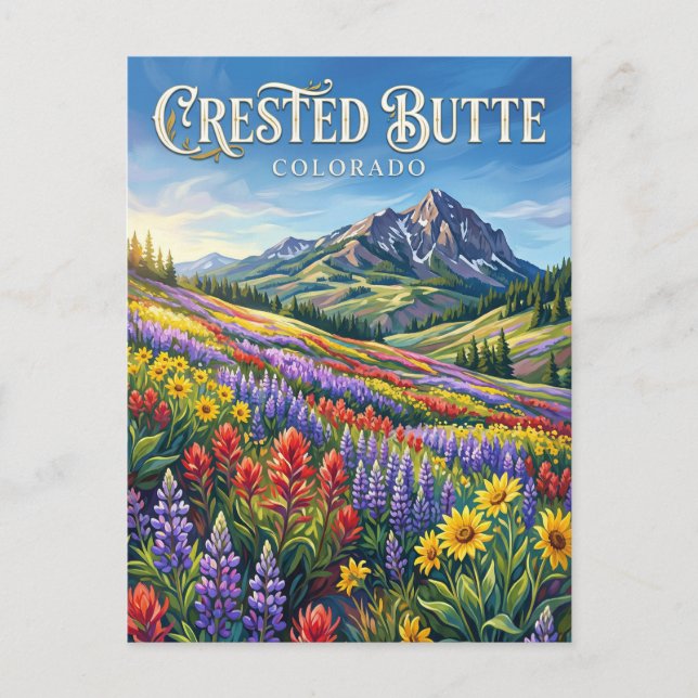Crested Butte Colorado Postcard (Front)