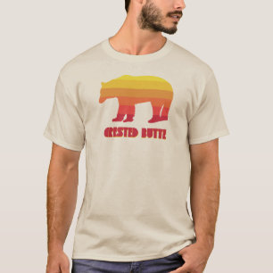 Crested Butte Colorado Rainbow Bear T-Shirt