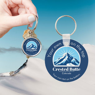 Crested Butte Colorado ski resort gift  Key Ring