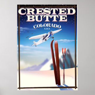 Crested Butte Colorado travel poster