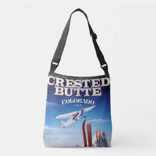 Crested Butte Colorado travel poster Crossbody Bag