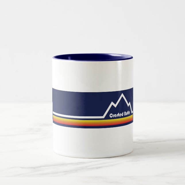 Crested Butte Colorado Two-Tone Coffee Mug (Center)