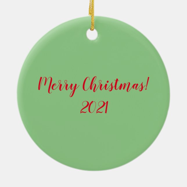 Crested Butte Hike Photograph Ceramic Tree Decoration (Back)