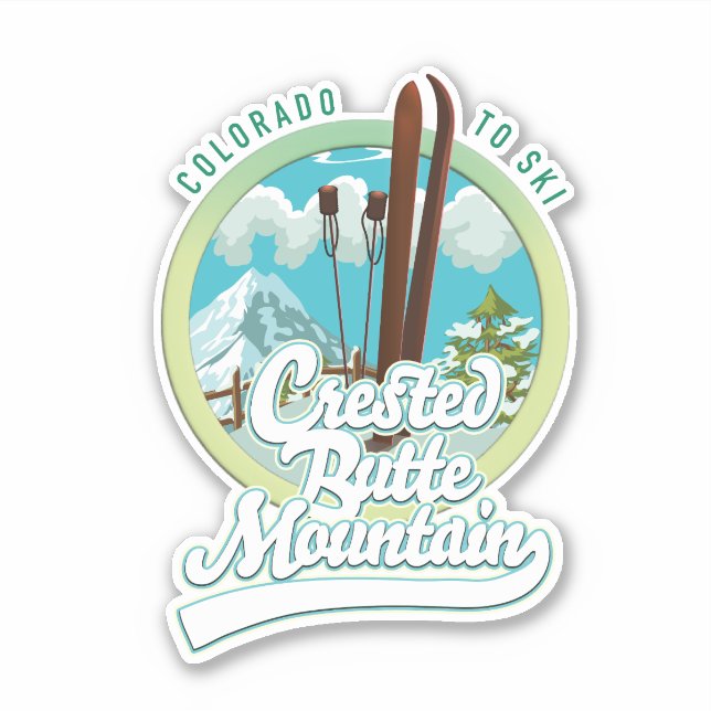 Crested Butte Mountain Colorado Ski logo (Front)