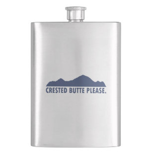 Crested Butte Please Hip Flask