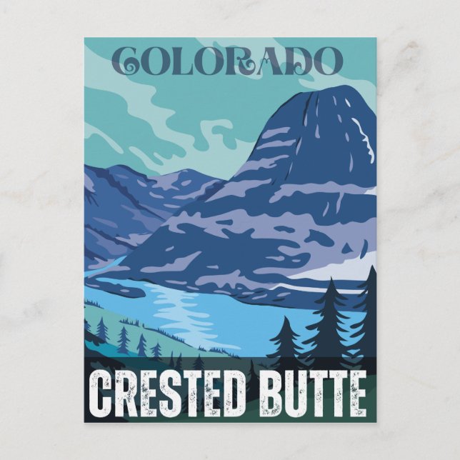 Crested Butte rocky mountains colorado Postcard (Front)