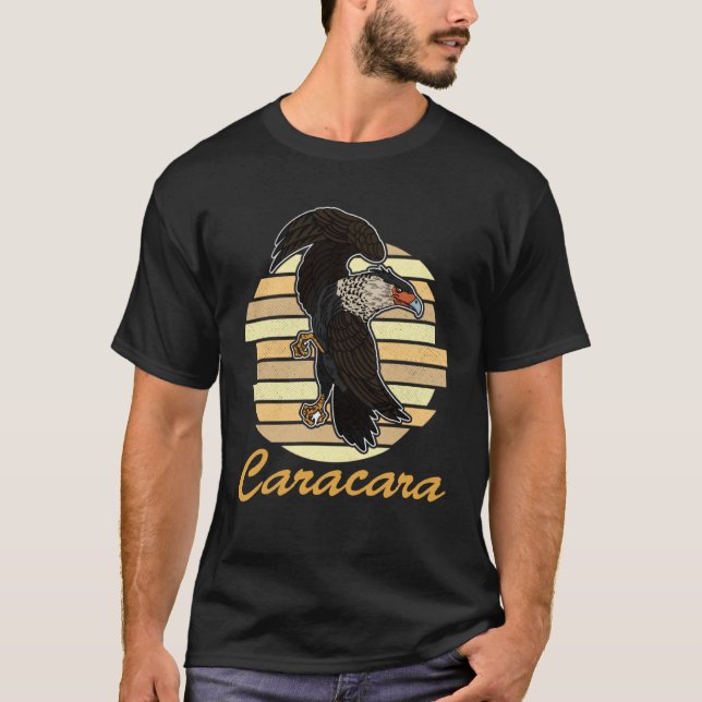 Crested caracara birds biologist ornithologist bir T-Shirt (Front)