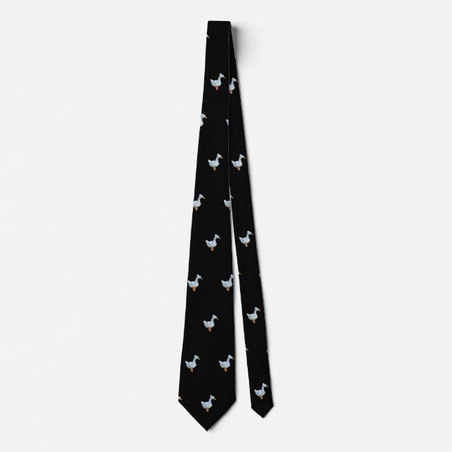 Crested duck white tie (Front)