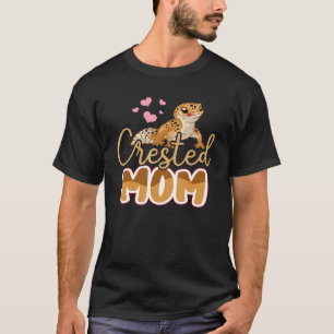 Crested Gecko Mum Gecko Cute Crestie Reptile Mum T-Shirt