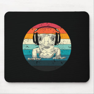 Crested Gecko Playing Video Game Funny Gamers  Mouse Mat