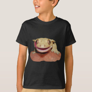 Crested Gecko smiling and licking T-Shirt