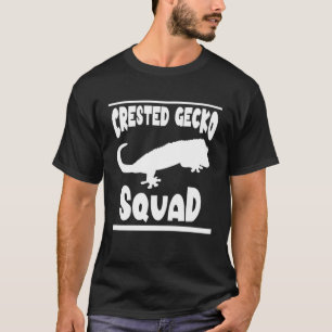 Crested Gecko Squad Saying Reptiles Lizard T-Shirt