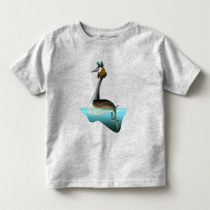 Crested Grebe Toddler T-Shirt