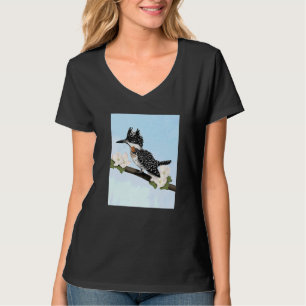 Crested Kingfisher Bird Bird Birdwatcher Biologist T-Shirt