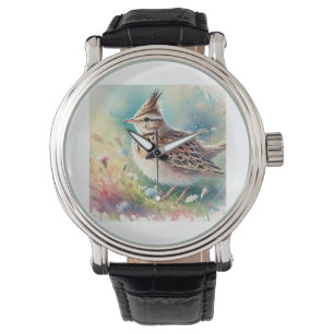 Crested Lark Serenity 280824AREF107 - Watercolor Watch