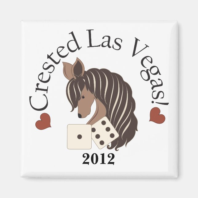 Crested Las Vegas Magnet - Exclusive design (Front)