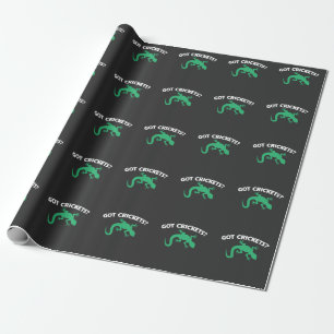 Crested Leopard Gecko Terrarium Got Crickets Wrapping Paper