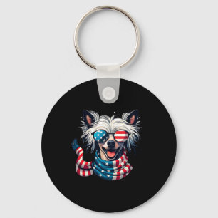 Crested Lover Us Flag 4th Of July Patriotic Key Ring