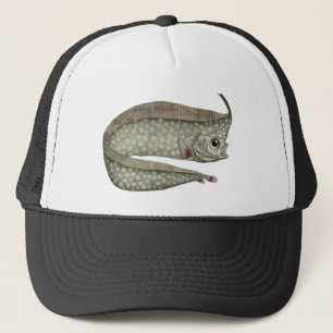 Crested Oarfish Fish, Vintage Marine Aquatic Life Trucker Hat