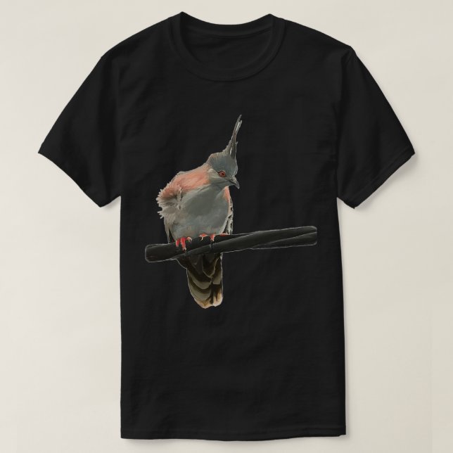 Crested Pigeon 7 T-Shirt (Design Front)