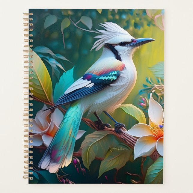 Crested Teal Winged Jay Planner (Front)