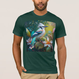 Crested Teal Winged Jay T-Shirt