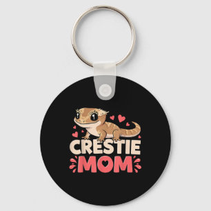 Crestie Mum Crested Gecko Reptile Lover Mothers Da Key Ring