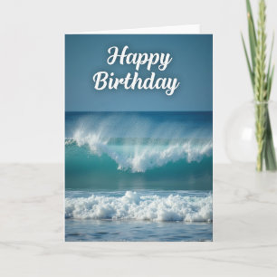 Cresting Wave Birthday Card