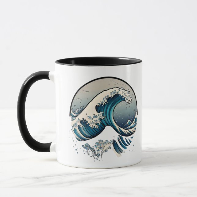 "Cresting Wave " Mug (Left)