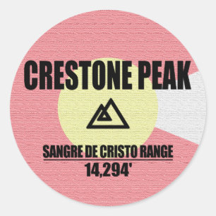 Crestone Peak Classic Round Sticker