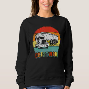 Crestwood Kentucky Ky Tourism Semi Stuck On Railro Sweatshirt