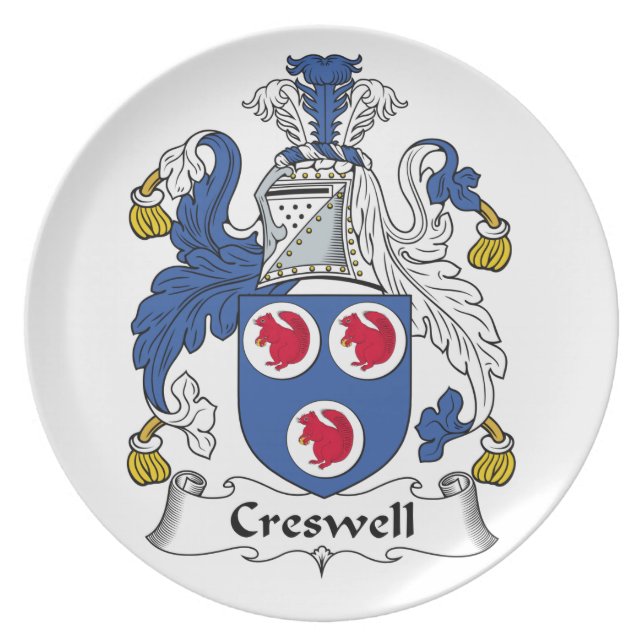 Creswell Family Crest Plate (Front)
