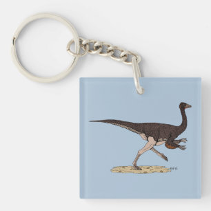 Cretaceous Dinosaur Ornithomimus Key Ring
