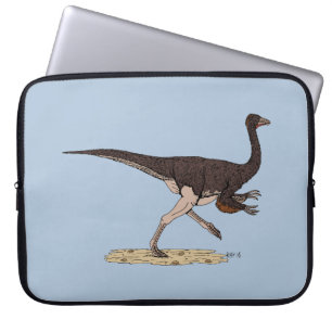 Cretaceous Dinosaur Ornithomimus Laptop Sleeve