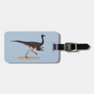 Cretaceous Dinosaur Ornithomimus Luggage Tag