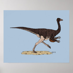 Cretaceous Dinosaur Ornithomimus Poster