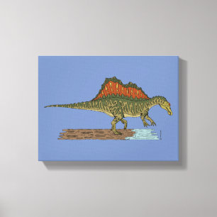 Cretaceous Dinosaur Spinosaurus Canvas Print