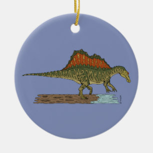 Cretaceous Dinosaur Spinosaurus Ceramic Tree Decoration